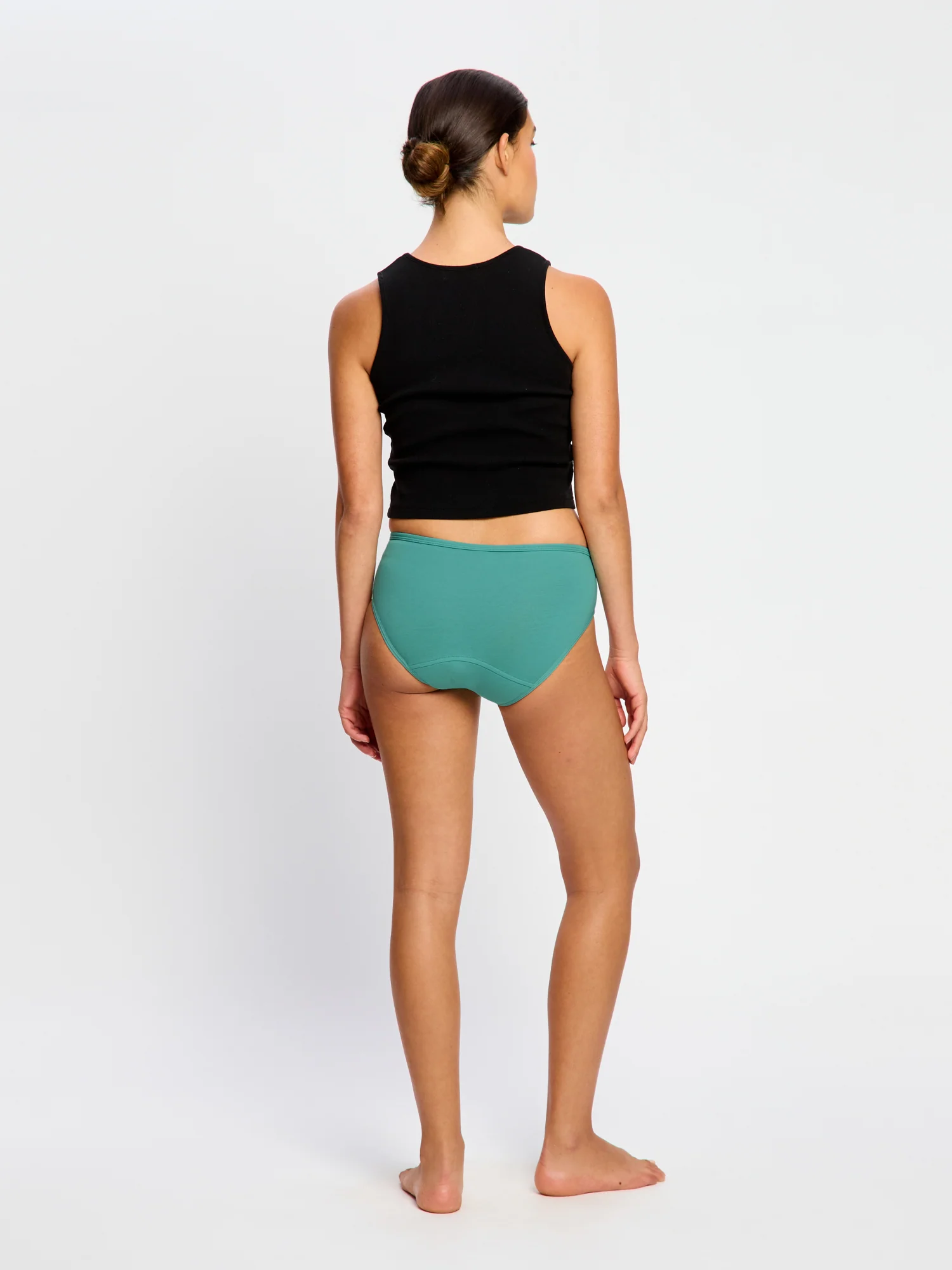 Basic Mid-Rise Brief Moderate Teal Green - Image 3
