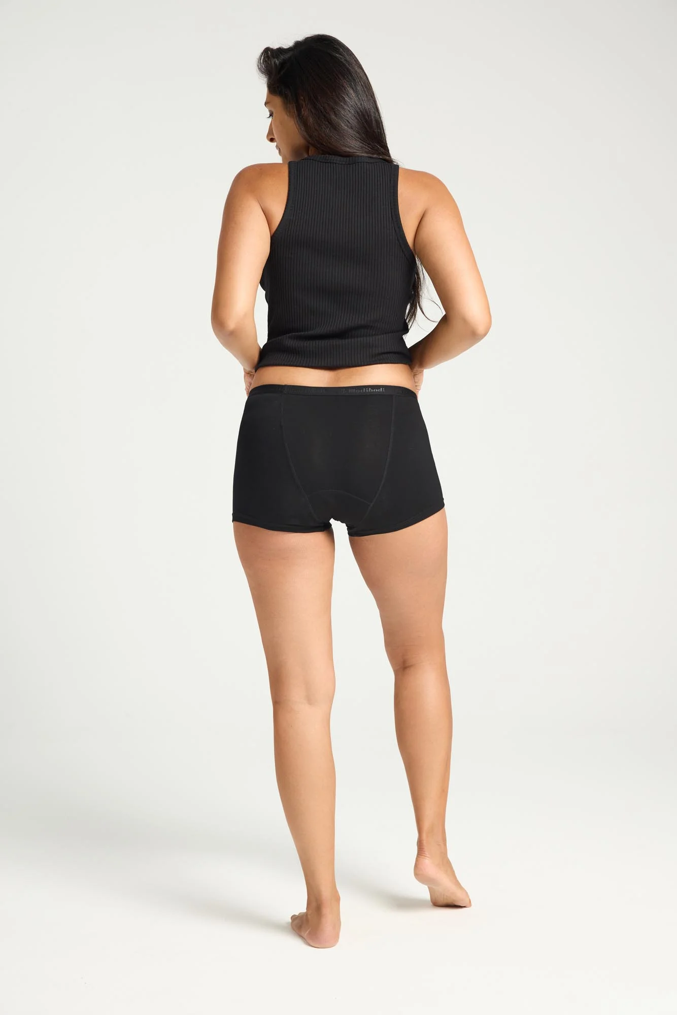 Classic Boyshort Heavy-Overnight Black - Image 3