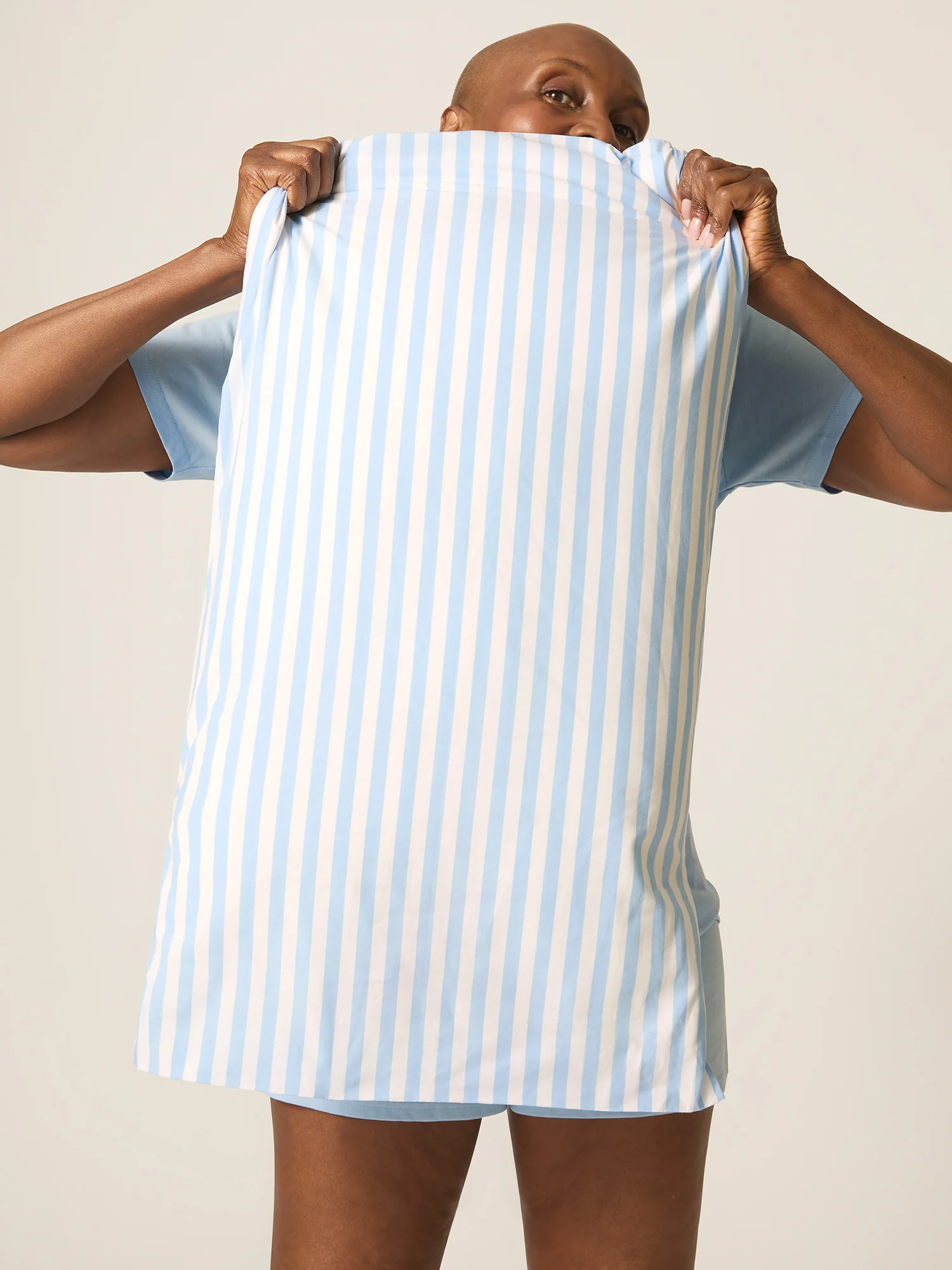 ModiCool™ Pillow Case Cashmere Blue Stripe