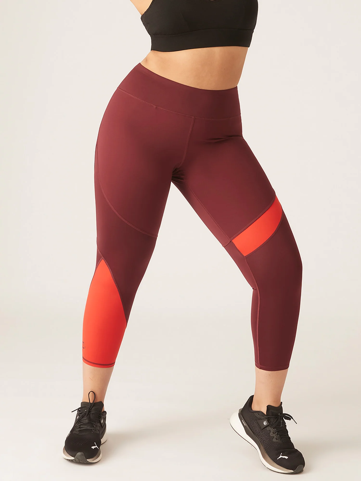 Puma X Modibodi 7/8 Active Legging Moderate Aubergine/Burnt red