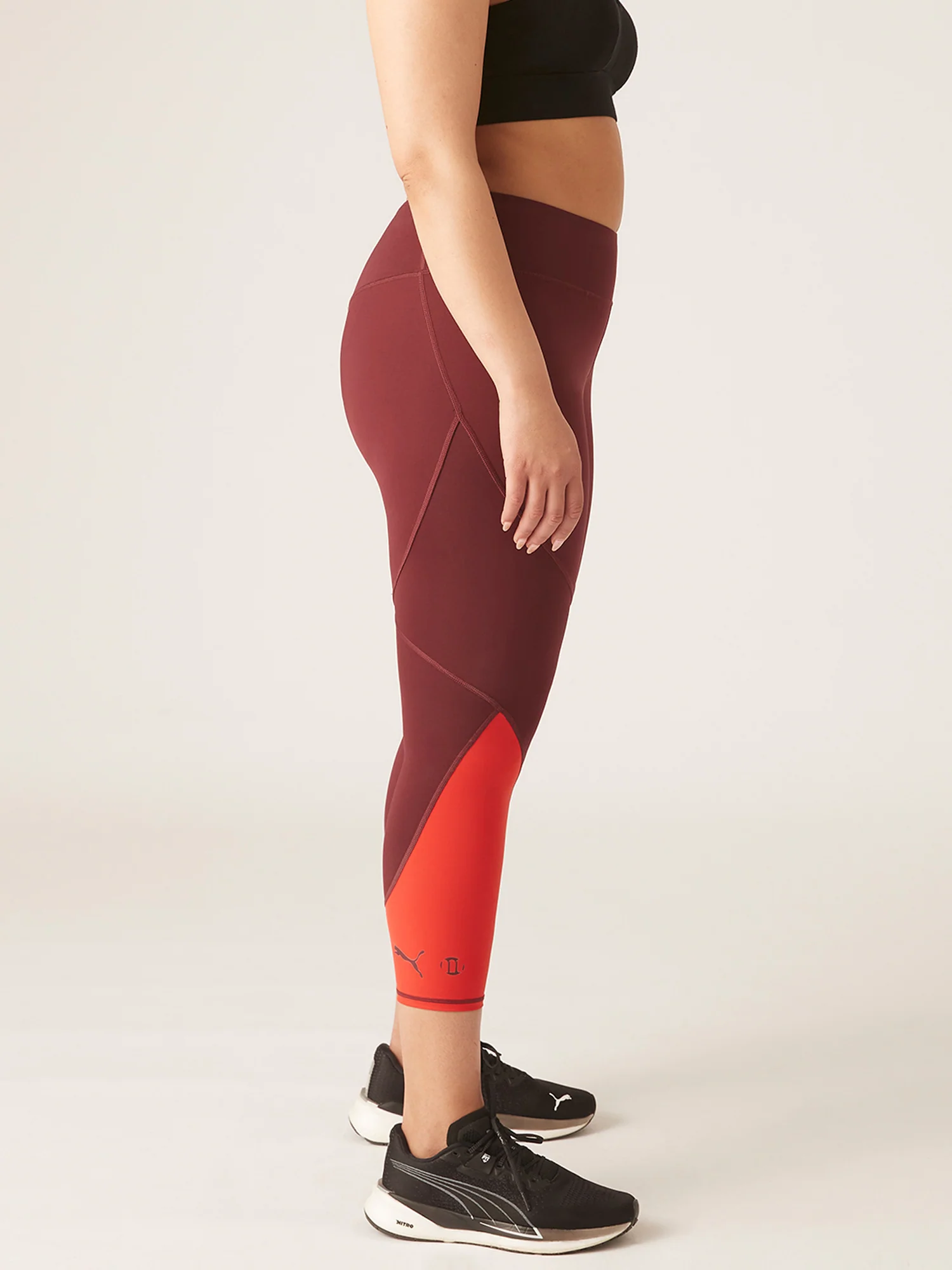 Puma X Modibodi 7/8 Active Legging Moderate Aubergine/Burnt red - Image 2