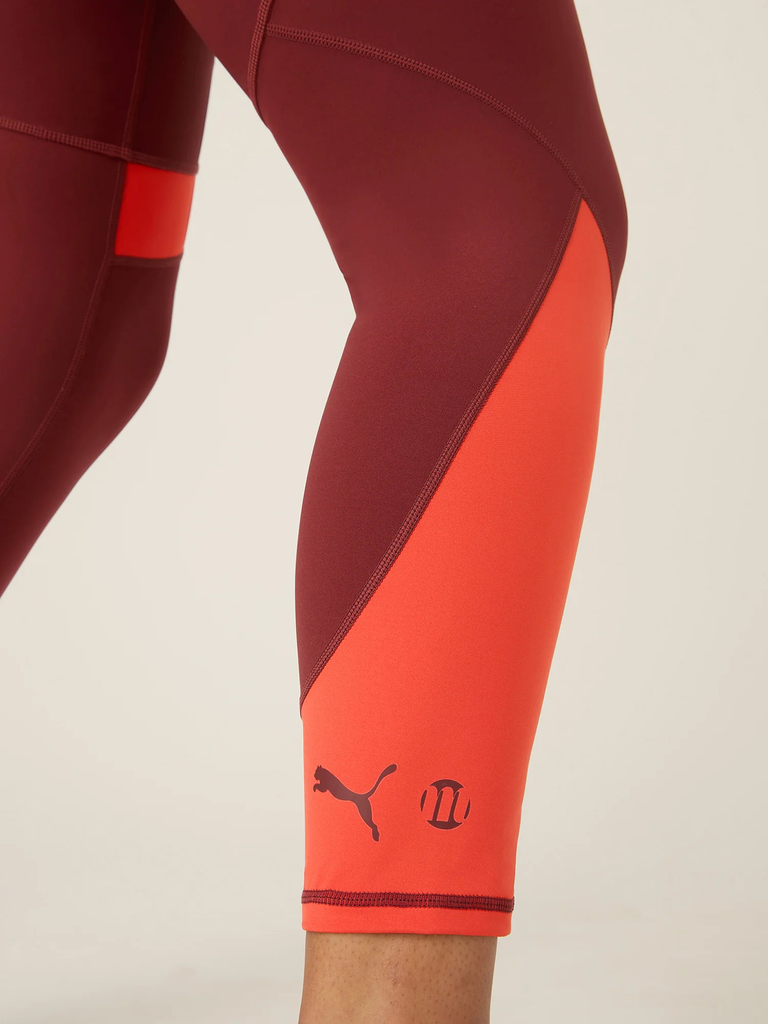 Puma X Modibodi 7/8 Active Legging Moderate Aubergine/Burnt red - Image 3