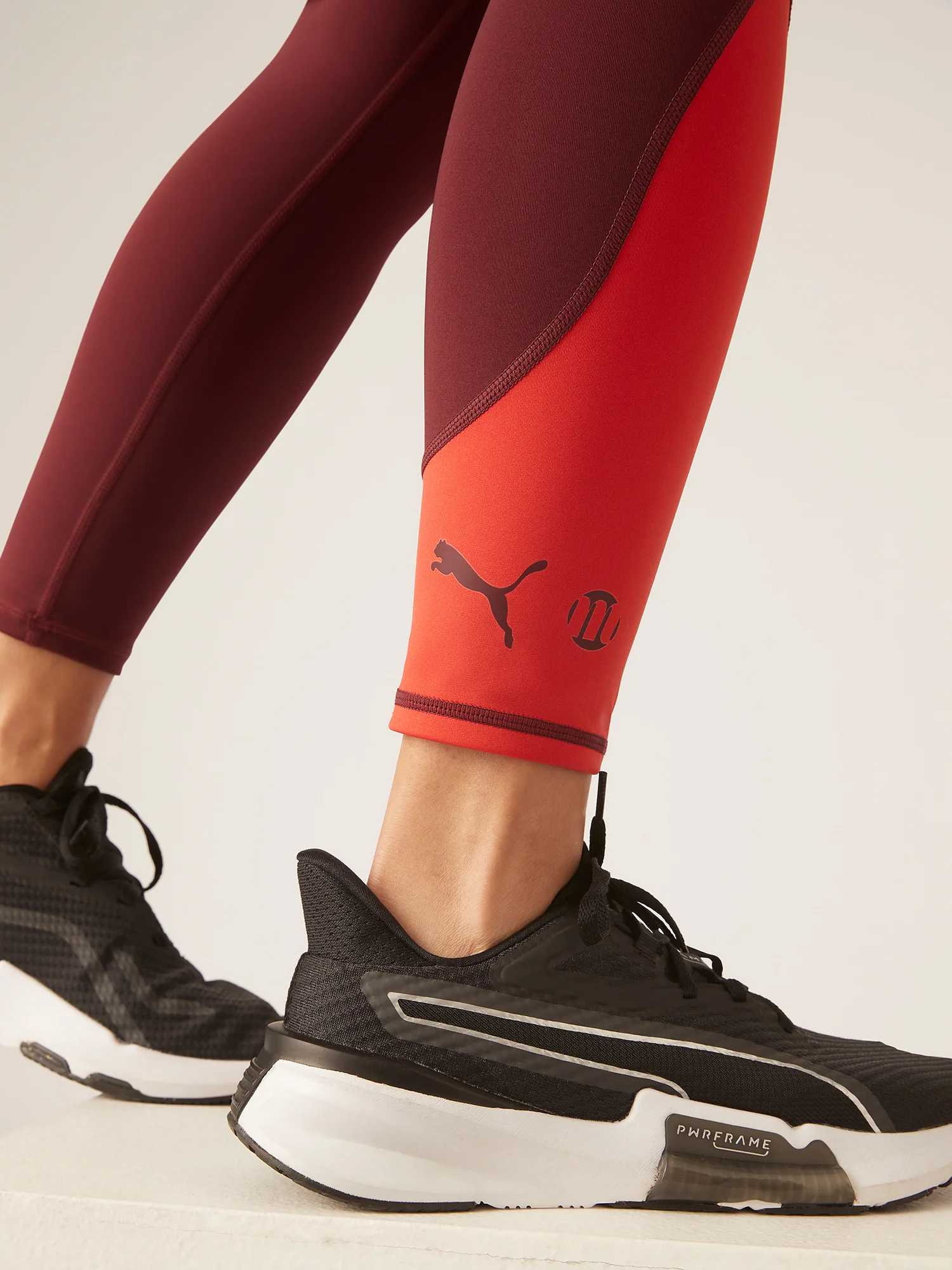 Puma X Modibodi 7/8 Active Legging Moderate Aubergine/Burnt red - Image 4