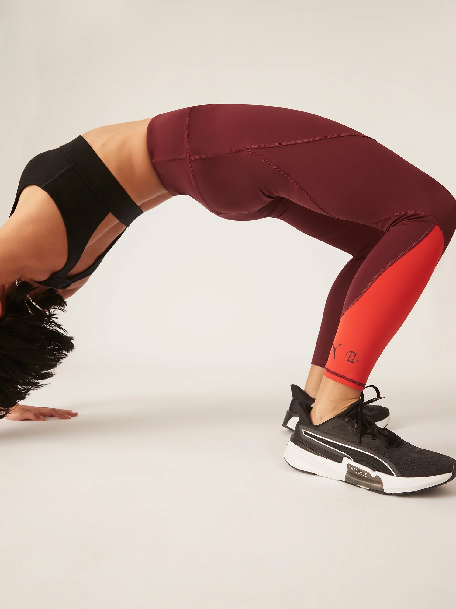 Puma X Modibodi 7/8 Active Legging Moderate Aubergine/Burnt red - Image 5