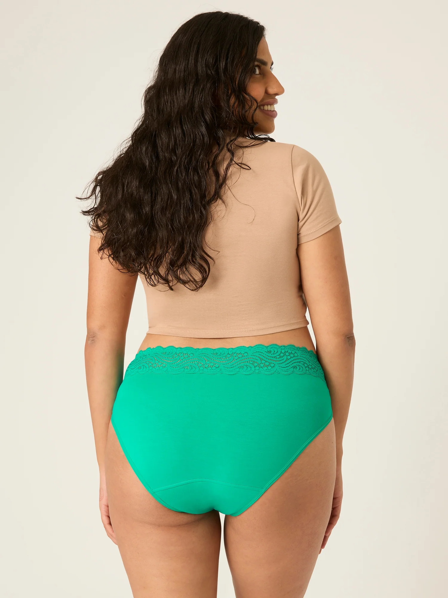 Sensual Hi Waist Bikini Moderate Jade - Image 3