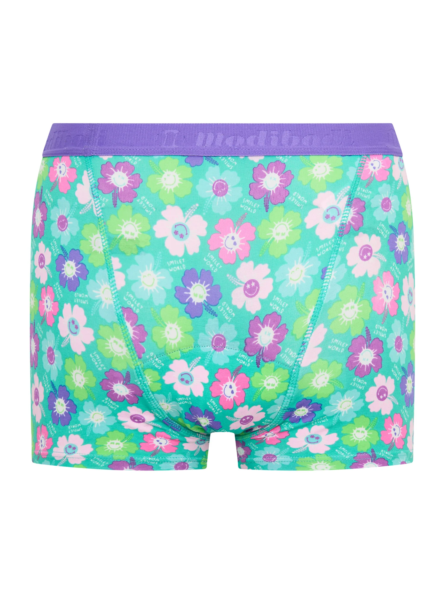 SmileyWorld® | Modibodi Teen Hipster Boyshort Moderate Playful Petal Green - Image 5