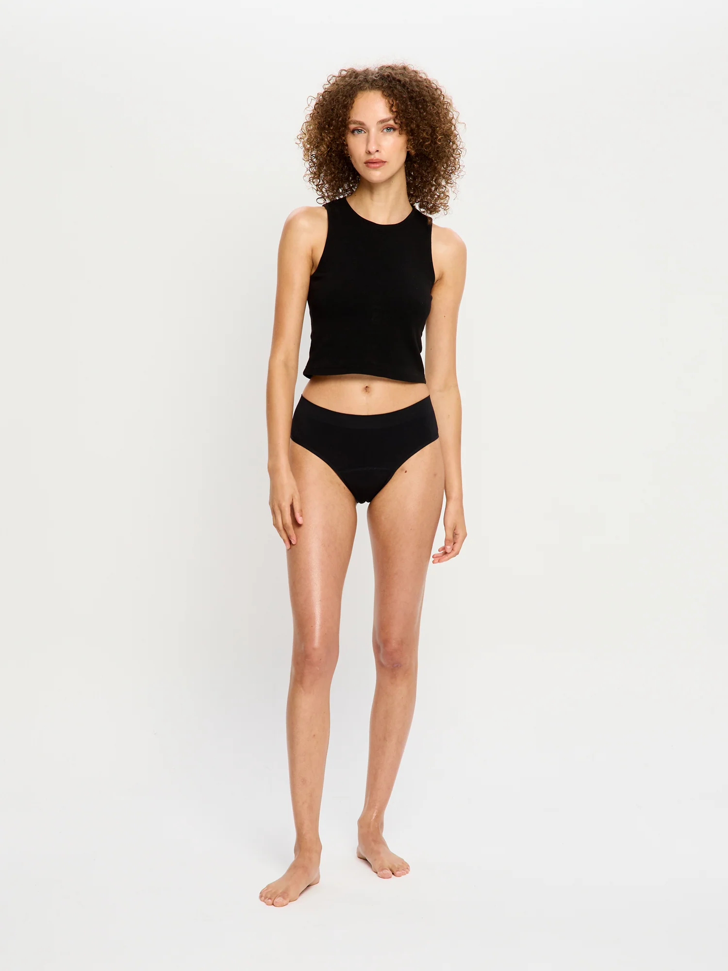 Soft Stretch Seamless Bikini Brief 2 Pack Moderate Black - Image 2