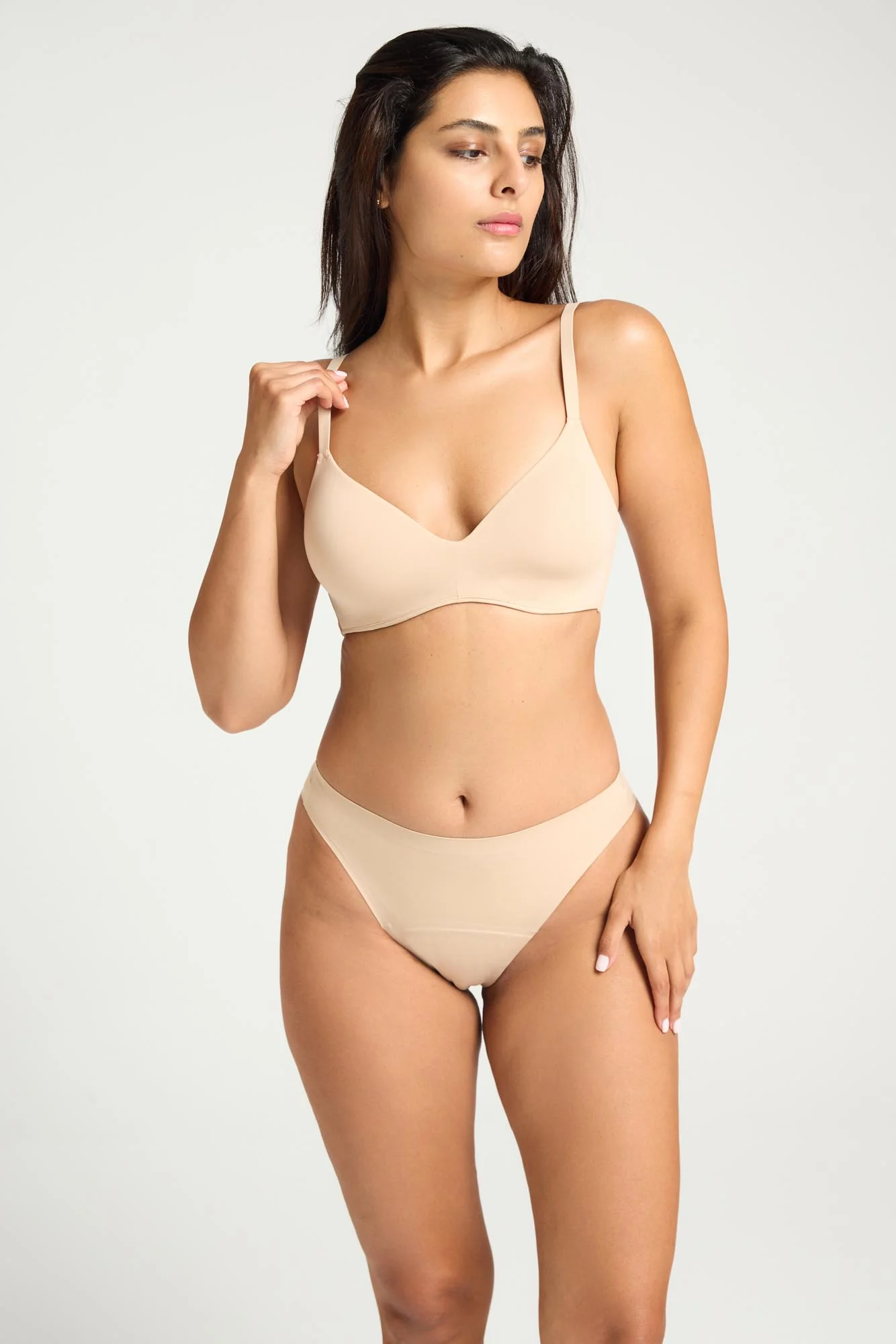 Sweat-Proof Bra Moisture Wicking Cashew - Image 2