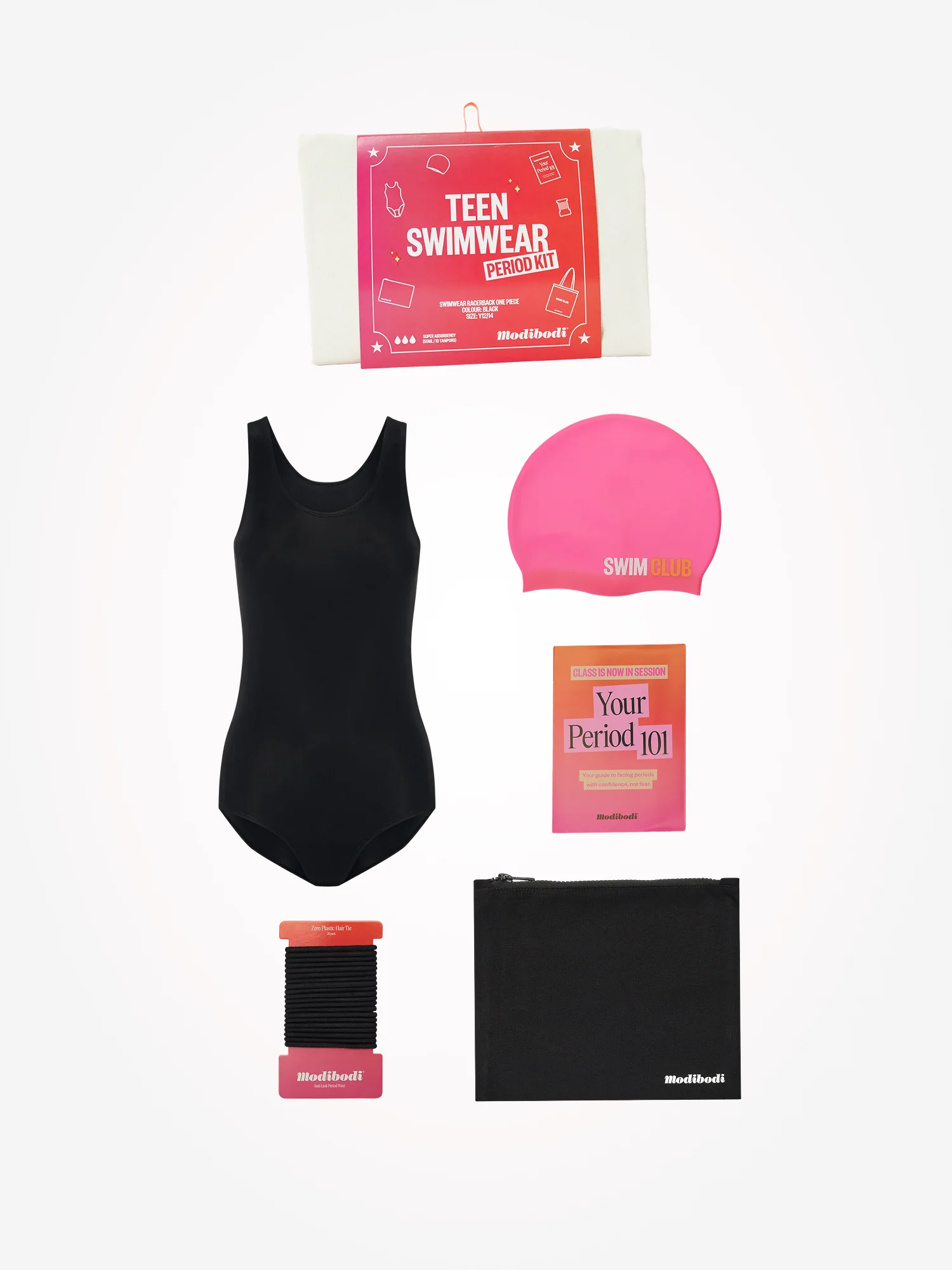 Swim Period Kit One Piece Super Black