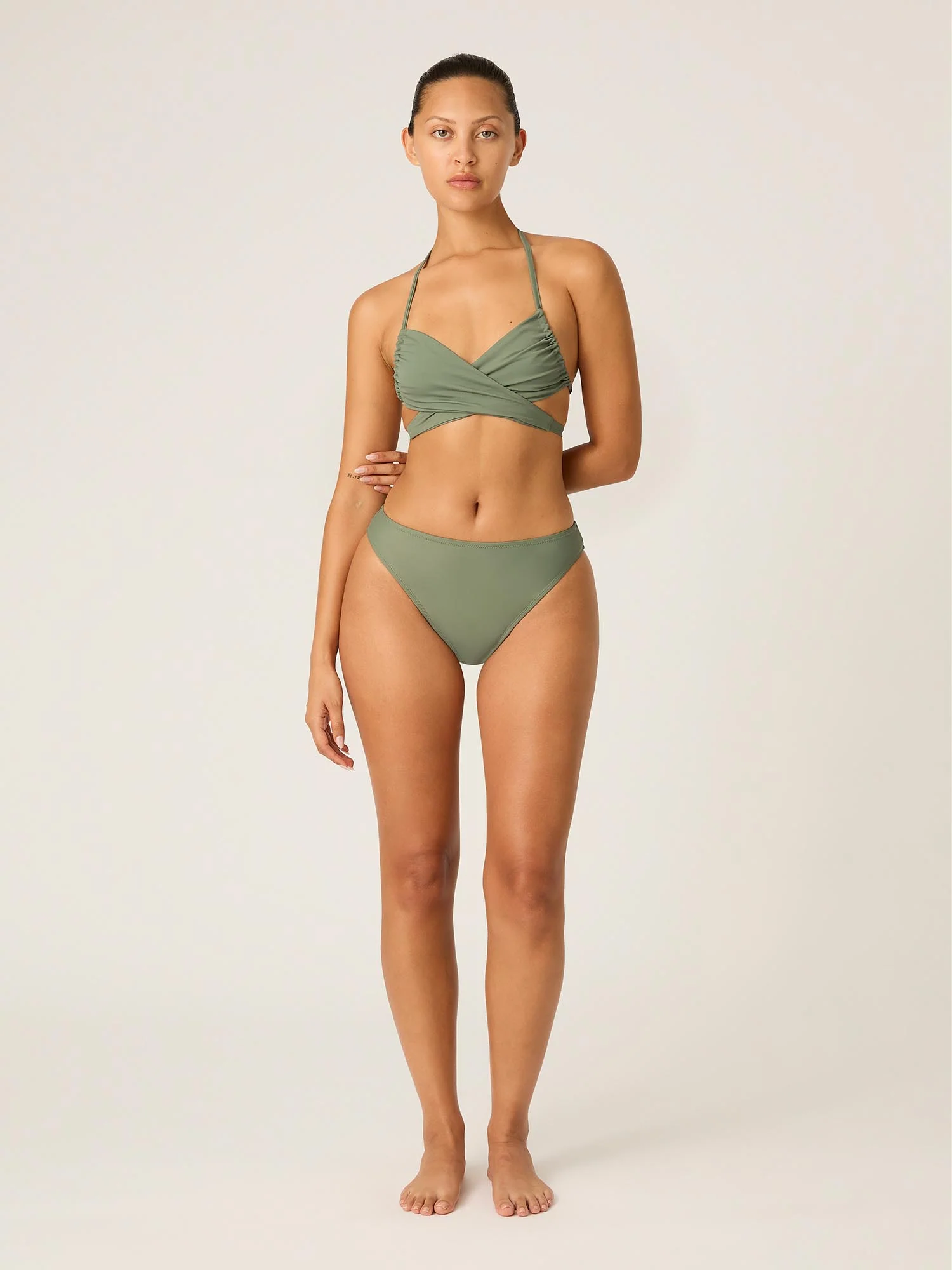 Swimwear Hi-Leg Cheeky Bottom Super Oasis Green