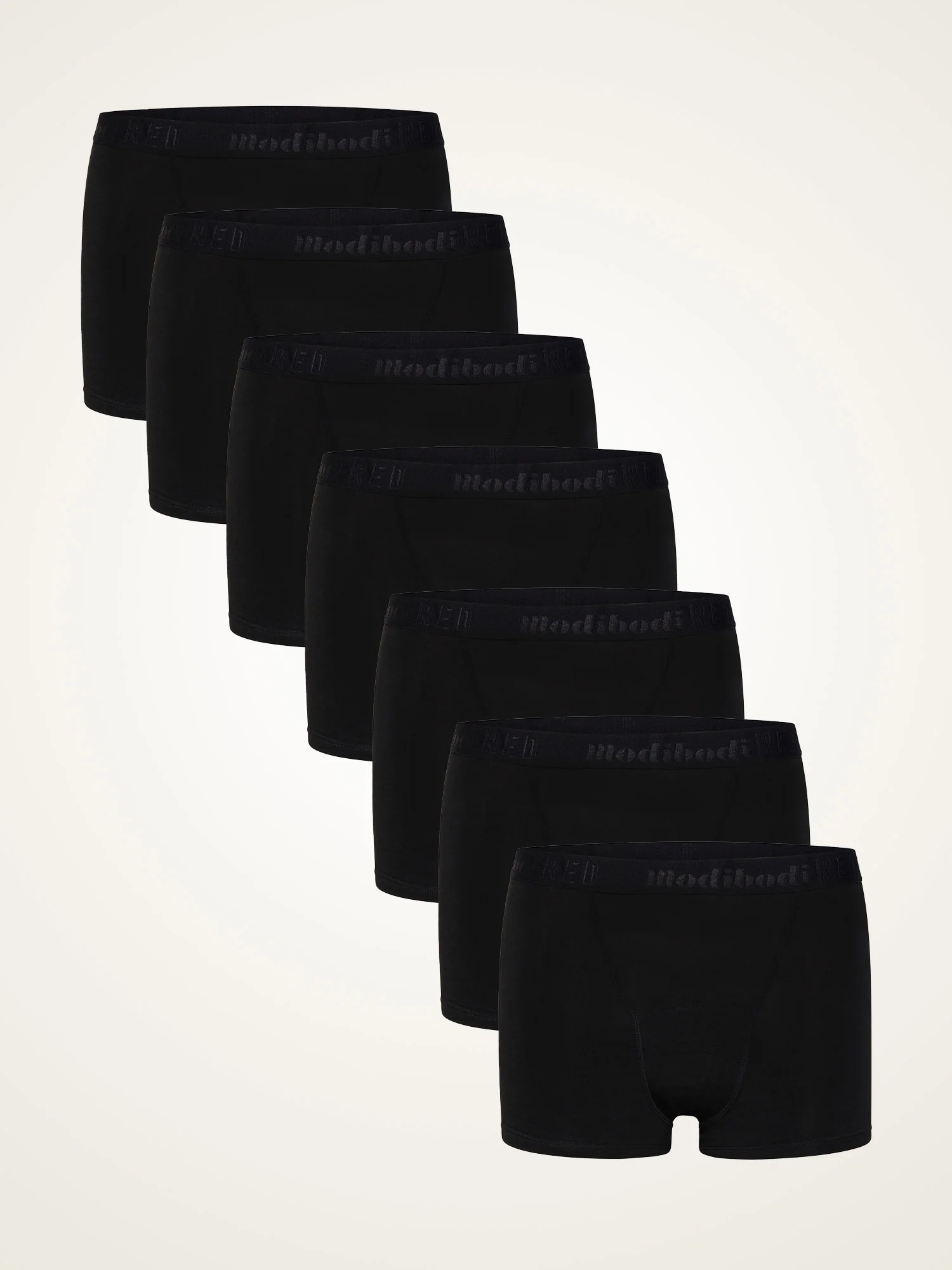 Teen Hipster Boyshort 7 Pack Moderate Black